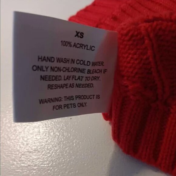 Target Wondershop Pet Sweater Red, XS, NWT - Picture 7 of 7